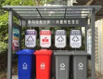 户外小区四分类垃圾亭