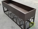 户外喷塑长方形镀锌板花箱