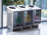 室内镂空透明不锈钢三分类垃圾桶定制指南
