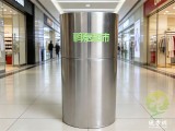 量身定制超市圆柱形垃圾桶的商业美学与实用哲学