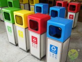 户外喷塑分类钢制垃圾桶