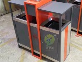 物业小区户外分类钢制垃圾箱