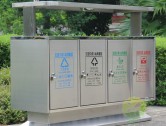 地铁口户外四分类不锈钢垃圾箱