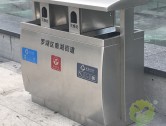 市政街道三分类不锈钢垃圾箱