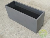 户外长方形灰色喷塑不锈钢花箱