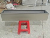 室外长方形不锈钢本色花箱