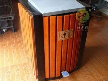 小型室内脚踏式钢木果皮箱