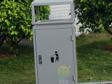 别墅小区户外方形钢制果皮箱