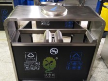 公园景区户外分类钢制垃圾箱
