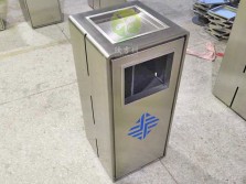 电梯口方形不锈钢垃圾桶