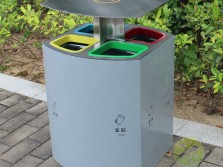 喷塑不锈钢四分类垃圾桶