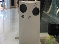 室内电梯口不锈钢分类垃圾桶