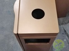 室内电镀不锈钢环保果皮箱