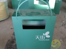 商场创意方形钢板果皮箱