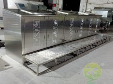 大容量脚踏式不锈钢分类垃圾箱