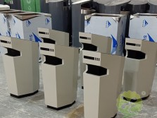 室内异形喷塑不锈钢垃圾桶