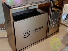 商场组合式不锈钢分类垃圾桶