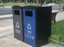 深圳市政道路240升两分类箱体套桶桶罩