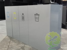 商用室内喷塑四分类不锈钢垃圾桶