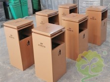 室内小区电梯口喷塑不锈钢垃圾桶