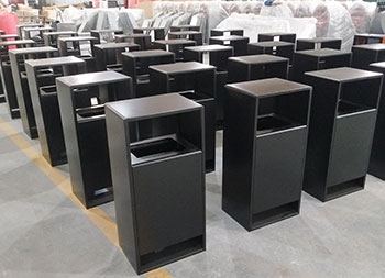 室内电梯口喷塑金属果皮箱主图