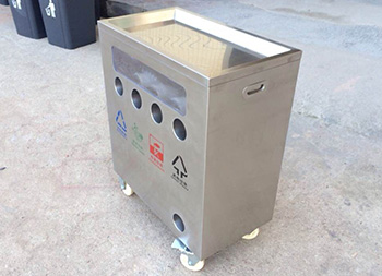 幼儿园训练分类不锈钢垃圾桶主图