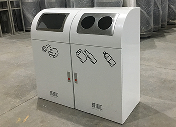 室内冷轧钢板分类环保果皮箱主图