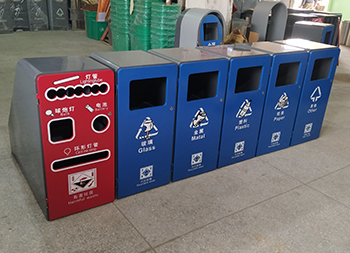深圳玻金塑纸分类回收箱定制主图