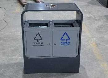 户外喷塑不锈钢分类垃圾桶主图