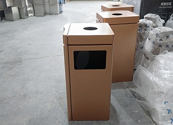 室内电镀不锈钢环保果皮箱主图