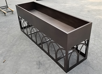 户外喷塑长方形镀锌板花箱主图