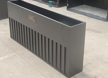 户外物业长方形喷塑冷轧钢板花箱主图