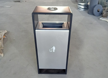 户外热销方形简易不锈钢垃圾桶主图