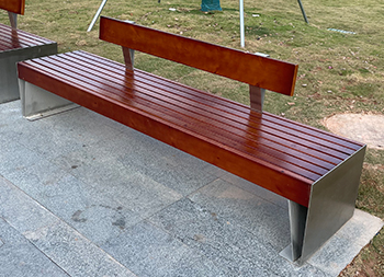 户外小区庭院公共不锈钢园林椅主图