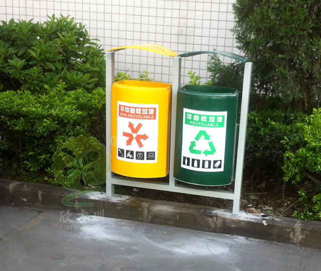 市政街道玻璃钢果皮箱图片