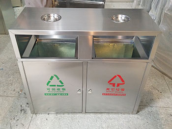 常用户外物业分类不锈钢垃圾箱主图