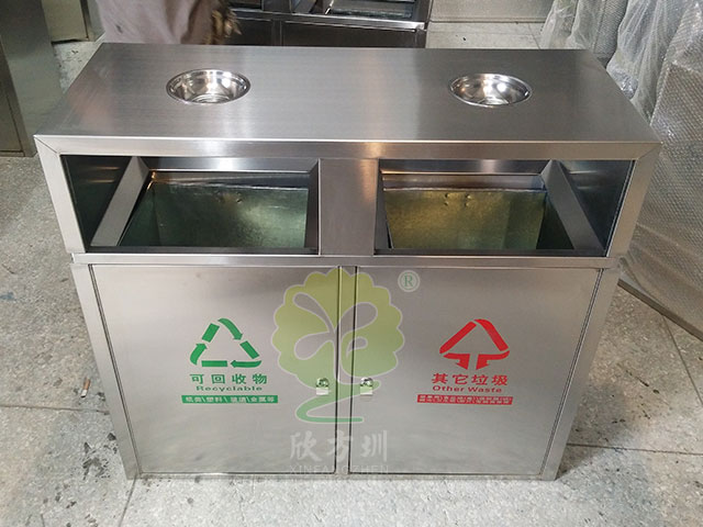 常用户外物业分类不锈钢垃圾箱