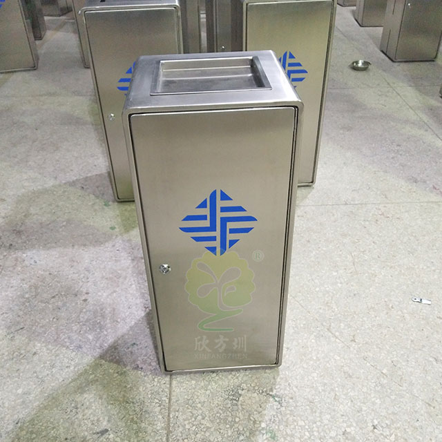 电梯口方形不锈钢垃圾桶