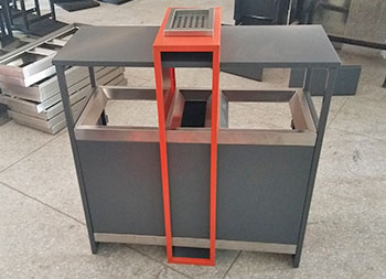 物业小区户外分类钢制垃圾箱主图