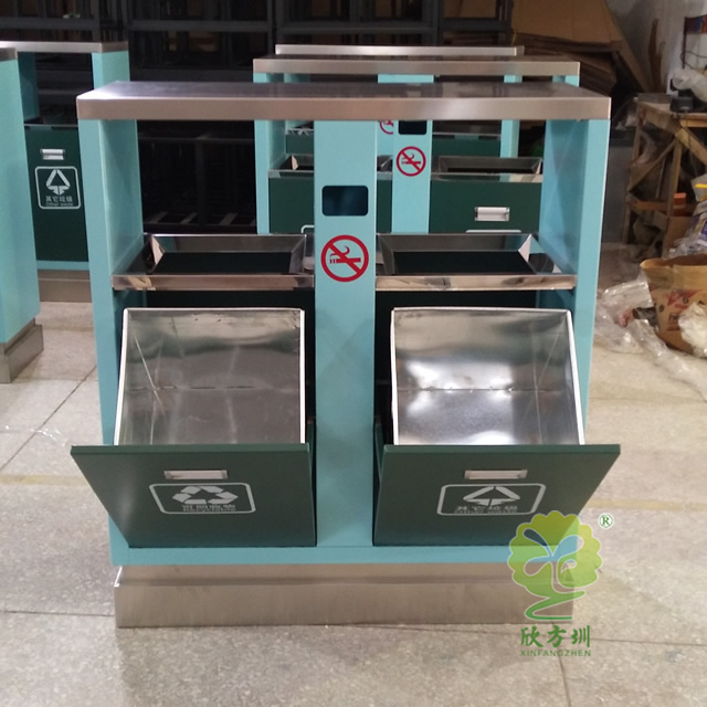  创意广告分类钢制垃圾箱