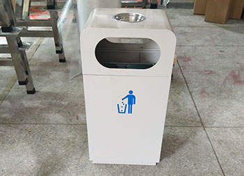 喷塑室内方形钢制垃圾桶主图