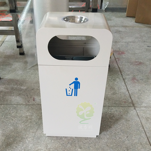 喷塑室内方形钢制垃圾桶