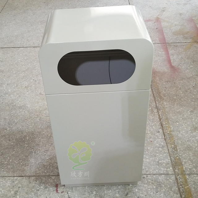 喷塑室内方形钢制垃圾桶