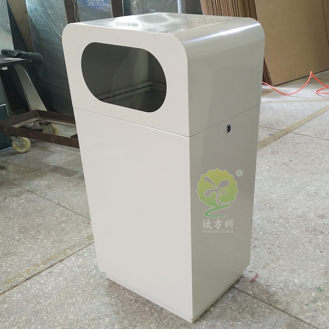 喷塑室内方形钢制垃圾桶