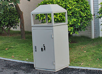 别墅小区户外方形钢制果皮箱主图