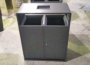 市政街道户外分类钢制垃圾桶主图