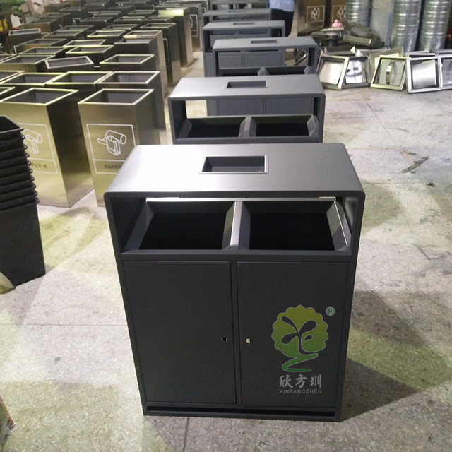 市政街道户外分类钢制垃圾桶