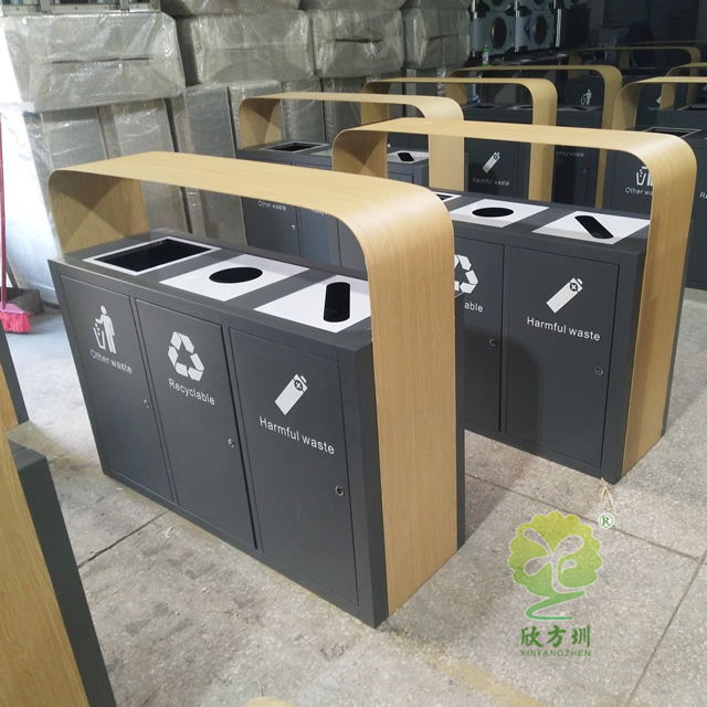  创意广告分类钢制垃圾箱