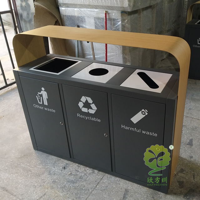  创意广告分类钢制垃圾箱